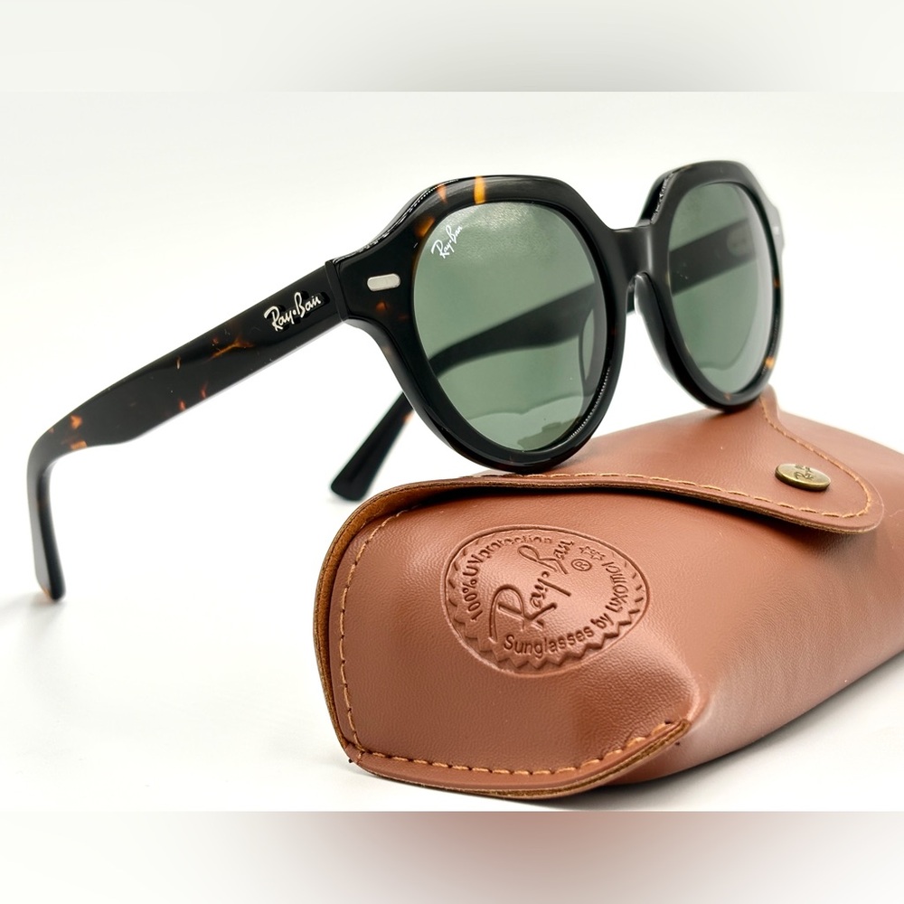 Ray-Ban Gina RB4399 Tortoise Green G-15 Lens 902/31 Color w/Case 53-21-140